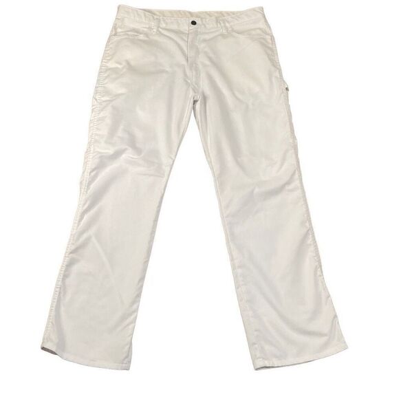 Dickies White Carpenter Painter Pants Work Pants Men Size 36x32 Solid White - Picture 1 of 9